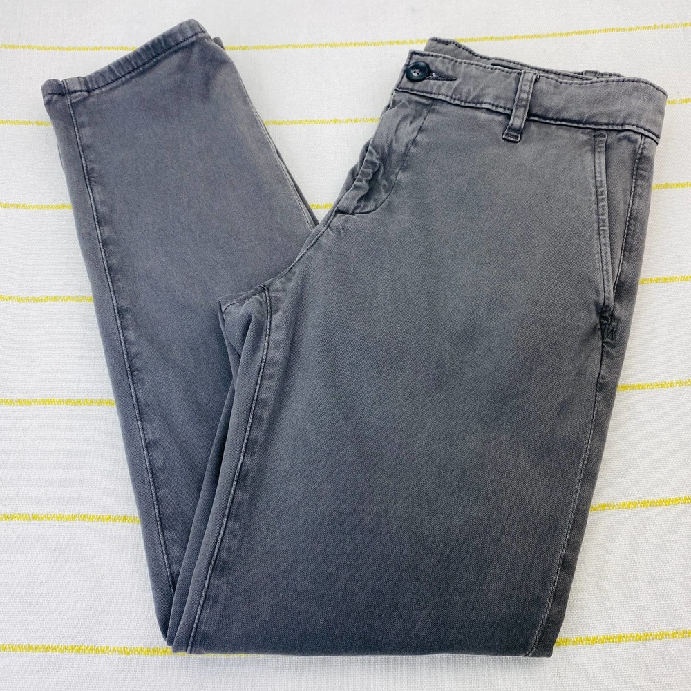 AG Adriano Goldschmied The Caden Gray Tailored Trouser Crop Pants Women 26R